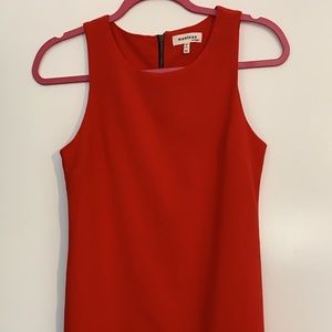 Red shift dress